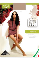 Włoskie rajstopy Donna BC - Venise 15den visone || jasny beż