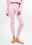 Legginsy DK-K-B13 - jasny róż bawełna prążki - Dkaren