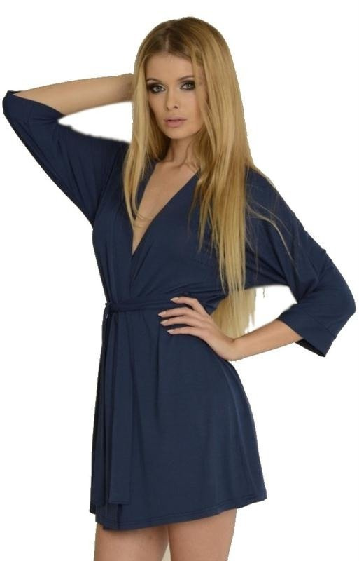 Cienki szlafrok damski De Lafense - 544/549 Visa