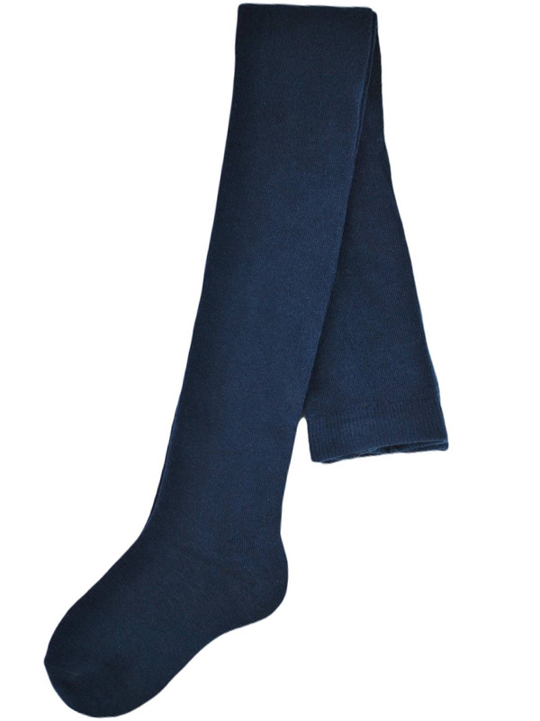 Gładkie granatowe rajstopki bawełniane Noviti RB001