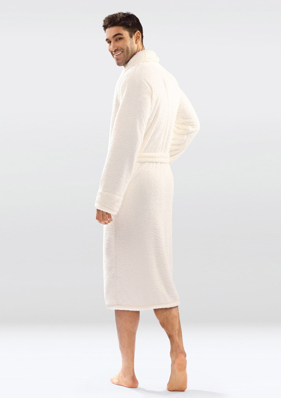 Puchaty szlafrok/Podomka 130 MĘSKA-szary - Dkaren