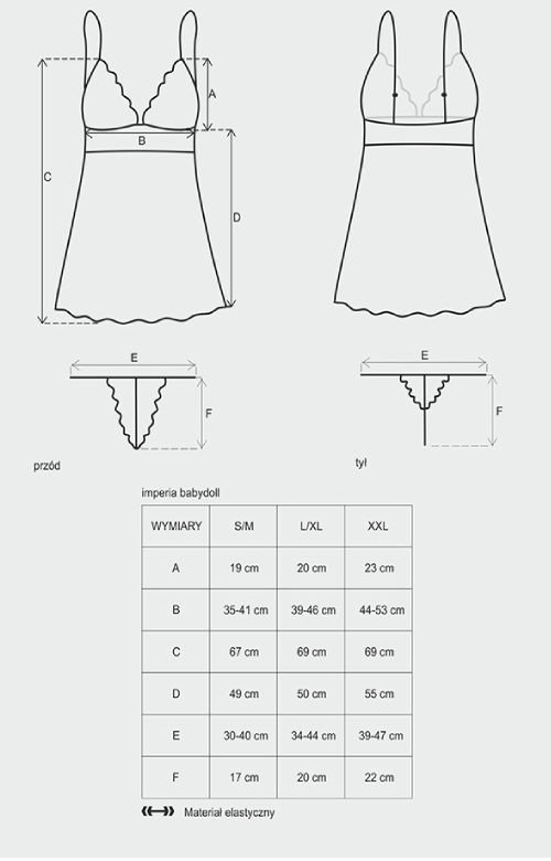 Idillia babydoll i stringi