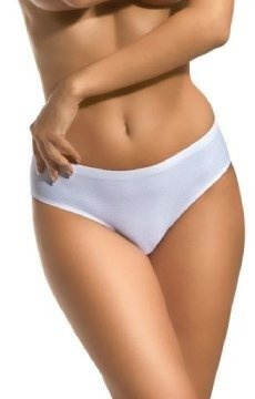 Gładkie białe figi Babell 2002 z unikalnej oddychającej dzianiny