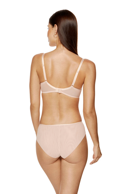 Biustonosz półusztywniany - pudrowy róż (CHARME/B3) - Gorteks