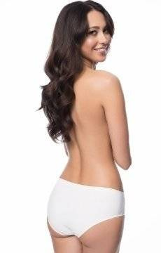 Bezszwowe białe figi Julimex Simple Classic ultracienkie