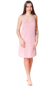 Gładka różowa koszulka nocna Mewa 6461 Kamelia