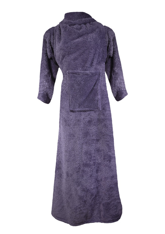 Koc z rękawami - puch granat - Dkaren