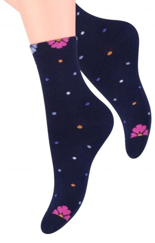 Jasne skarpetki we wzorki Steven 099