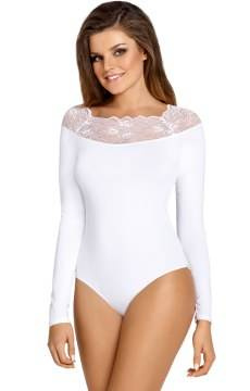 Body damskie z długim rękawem i koronką Babell MADDALENA