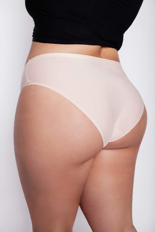 Beżowe figi Julimex FLEXI-ONE kolekcja PLUS SIZE 2XL-3XL