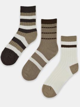 Skarpety damskie z wełną mix 6 par SB 138 tonacja beżowa - Noviti