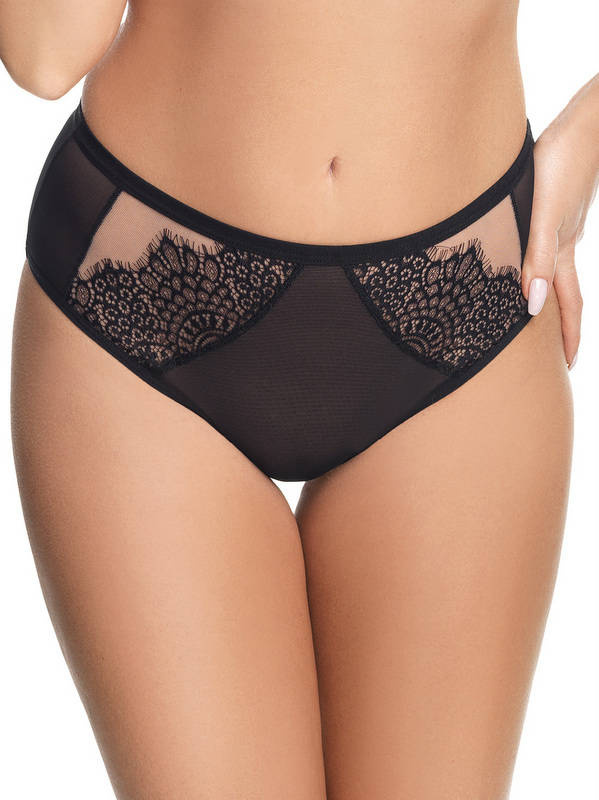 Tiulowe brazyliany z ozdobną koronką Gorsenia K679 RAVENNA