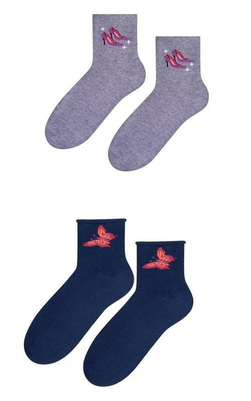 Jasne skarpetki we wzorki Steven 099