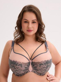 Piękny biustonosz na duże biusty Gaia Semi-Soft Priya Maxi Art. 1318