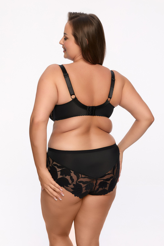 Elegancki czarny biustonosz półusztywniany Gaia Keto MAXI 1134