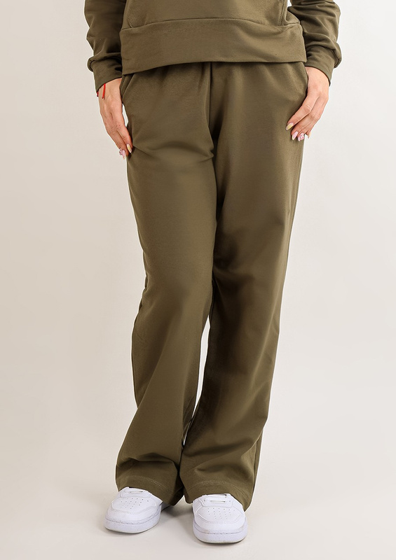 Spodnie DK-K-B8 - khaki bawełna - Dkaren