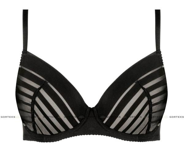 Czarny biustonosz push-up Gorteks LUNA/B1