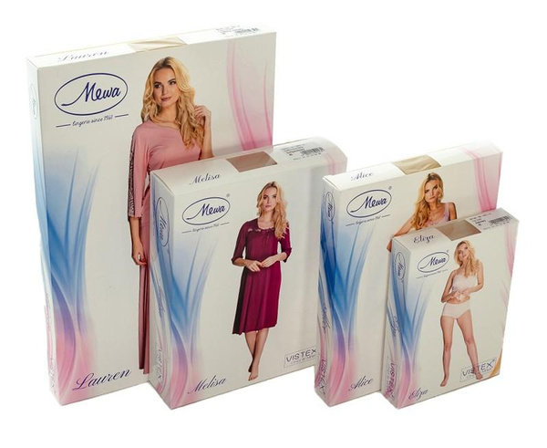 Elegancka rozpinana piżama damska Mewa Ellen 3/4