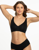 Biustonosz bezszwowy JELLY BRA BASIC czarny