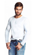 Bluzka męska długi rękaw Mewa 86133 z jedwabiu wiskozowego