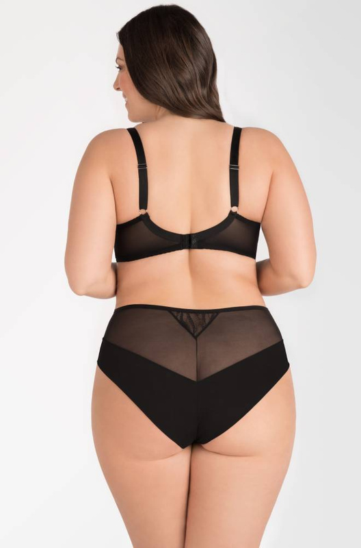 Miękki biustonosz z odpinanymi paseczkami na dekolcie Gorsenia K817 INESSA