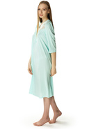 Długa koszula nocna Diana z ładnym dekoltem mięta - Mewa