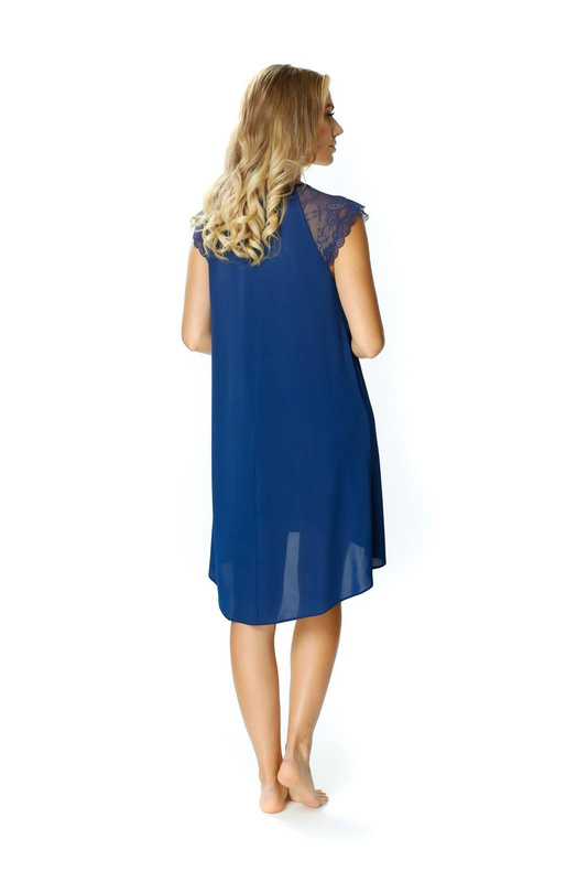 Jedwabna asymetryczna koszula nocna Mewa 6379 Mariola