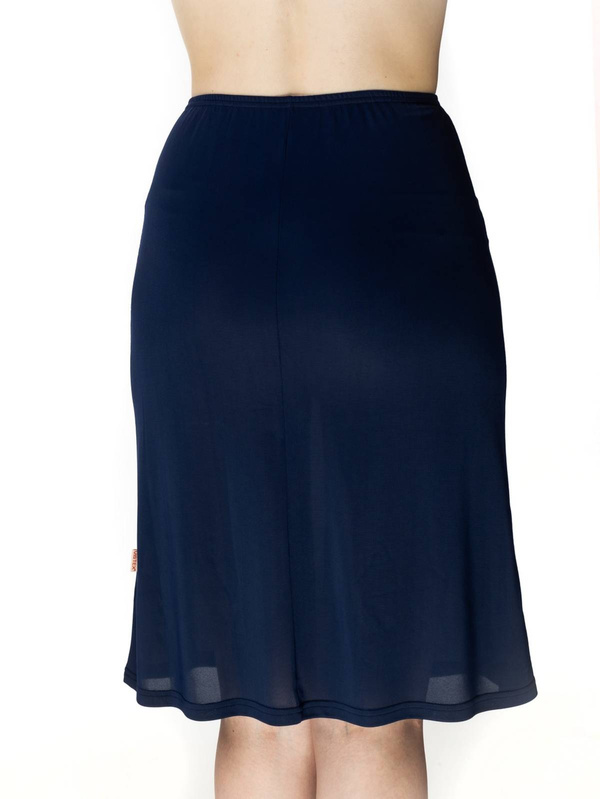 Granatowa półhalka Mewa 4141 z jedwabiu VISTEX