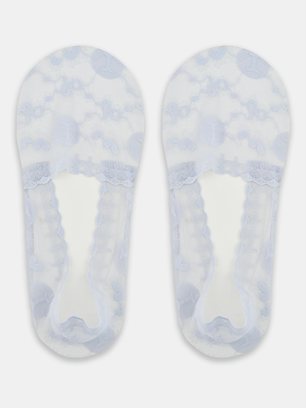 Stopki niskie koronka silikon ABS szare Noviti SN050