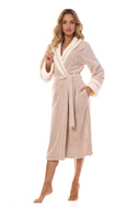 Elegancki długi szlafrok z kołnierzem L&L 2409 MADAME angora 