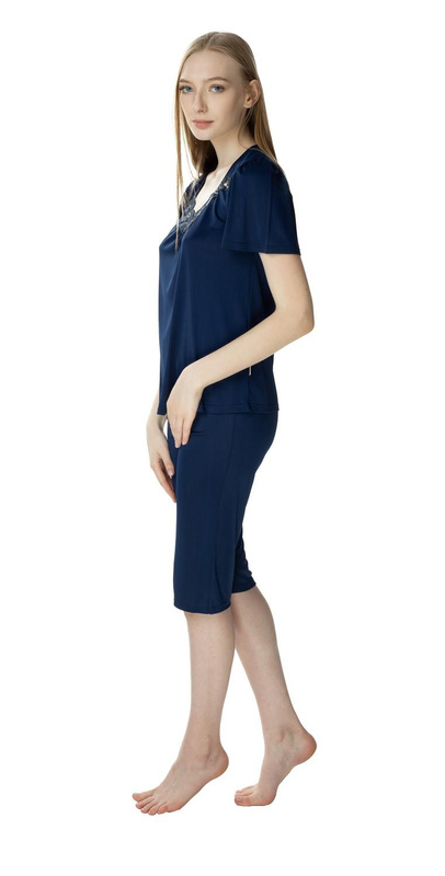Damska dwuczęściowa piżama Matylda 3639 granatowy - Mewa