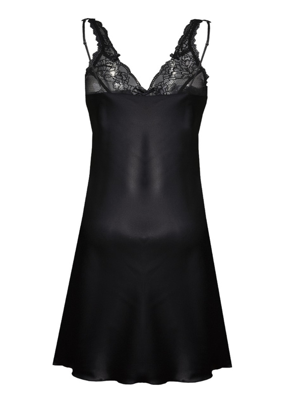 Halka Chika - satyna czarny - Dkaren