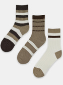 Skarpety damskie z wełną mix 6 par SB 138 tonacja beżowa - Noviti