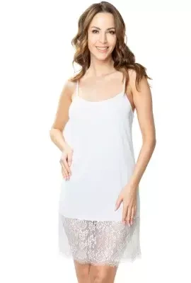 Koronkowa biała halka Mewa CORSA 6465