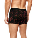 Czarne bokserki męskie w ostre papryczki Noviti BB06-M-06