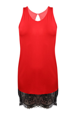 Halka TAYLOR - wiskoza czerwony - Dkaren