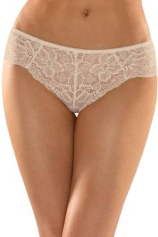 Koronkowe beżowe brazyliany damskie Babell 141