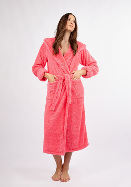 Szlafrok/Podomka DIANA DŁUGA - puch koral  - Dkaren