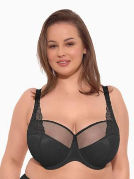 Biustonosz Semi-Soft Maja MAXI czerń 1300 - Gaia