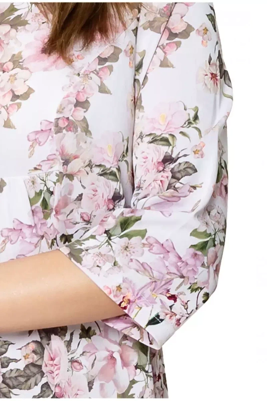 Długa koszula nocna Mewa 6442 POLA z jedwabiu Vistex