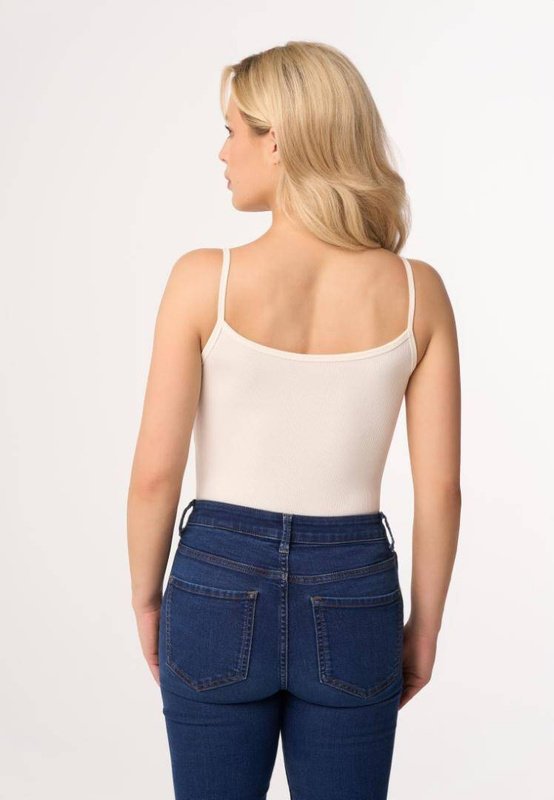 Bawełniany top Babell MAXINE w kolorze ecru