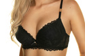 Czarny biustonosz usztywniany push-up Juliette - Konrad