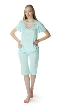Damska dwuczęściowa piżama Matylda 3639 miętowy - Mewa