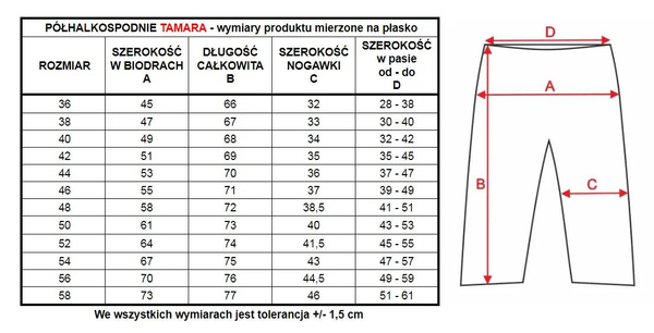 Klasyczne półhalkospodnie damskie Tamara 6291 ecru - Mewa