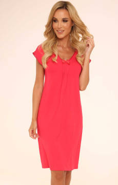 Koszula De Lafense - 870 / 874 (krótki rękaw) KOLEKCJA VISA malinowy