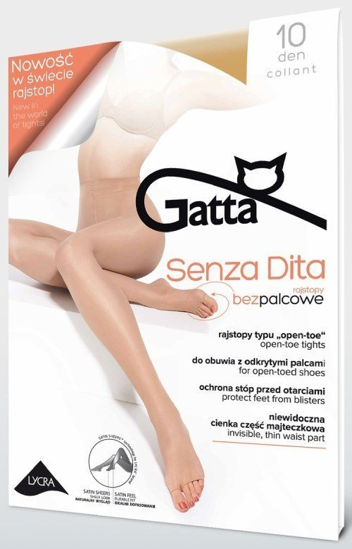 Rajstopy damskie Gatta - Senza Dita 10 Den / bezpalcowe