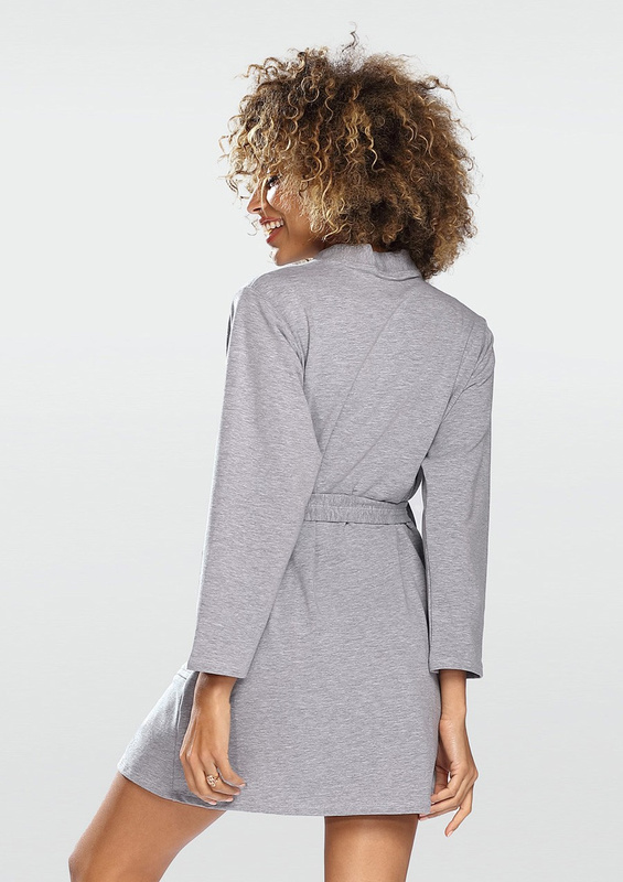 Szlafrok/Podomka bawełniana POLA - beż- Dkaren