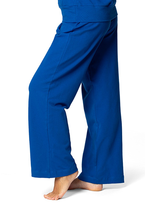 Spodnie DK-K-B8 - niebieski bawełna - Dkaren