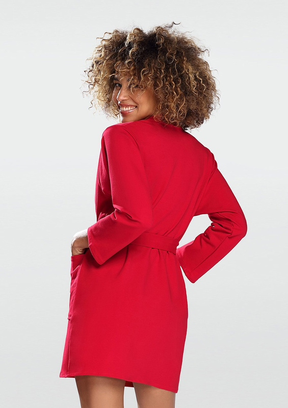 Szlafrok/Podomka bawełniana POLA - beż- Dkaren