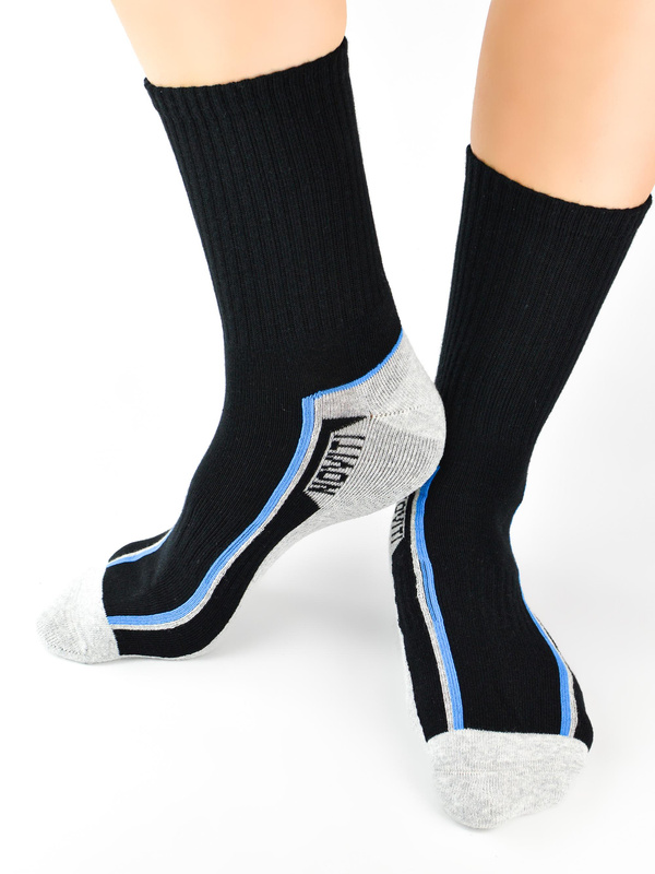 Skarpety męskie półfrotte sportowe SF031 mix - Noviti